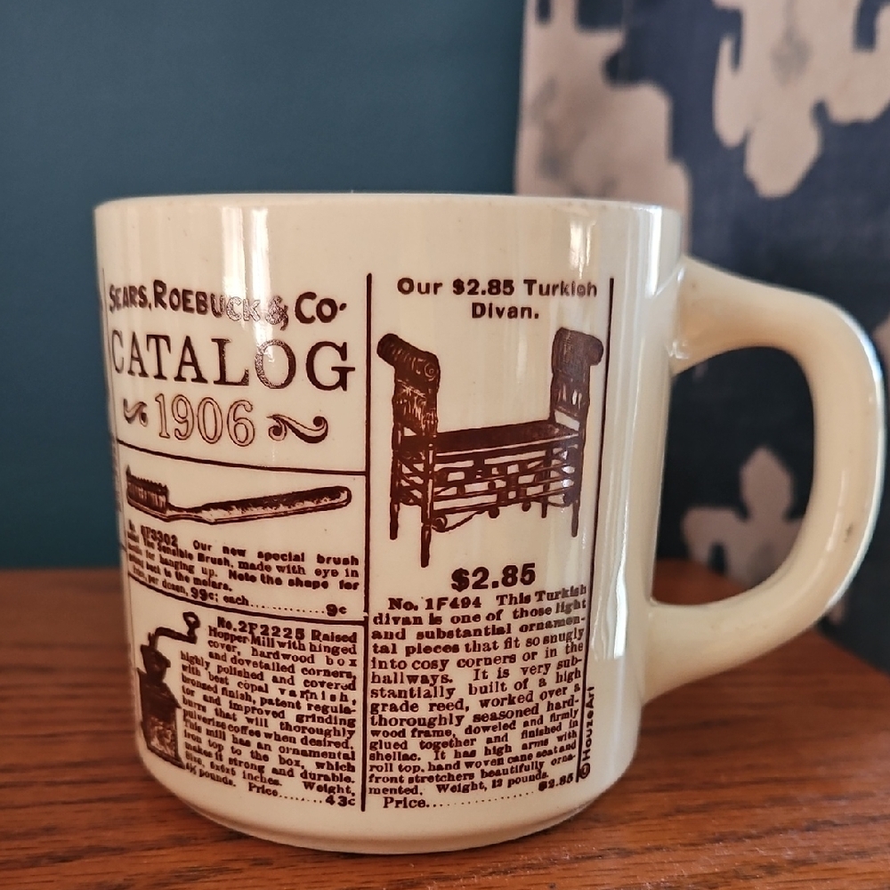 Sears Roebuck & Company Milk Glass Vintage Style Tea, Cocoa, Coffee Mug